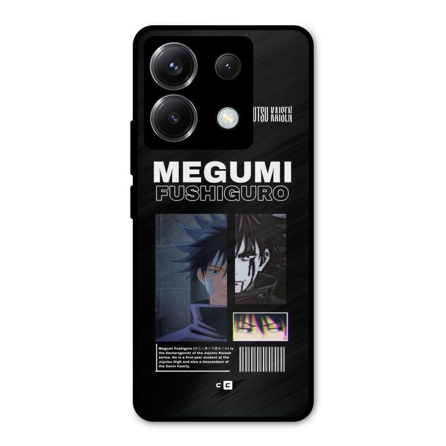 Megumi Fushiguro Metal Back Case for Poco X6