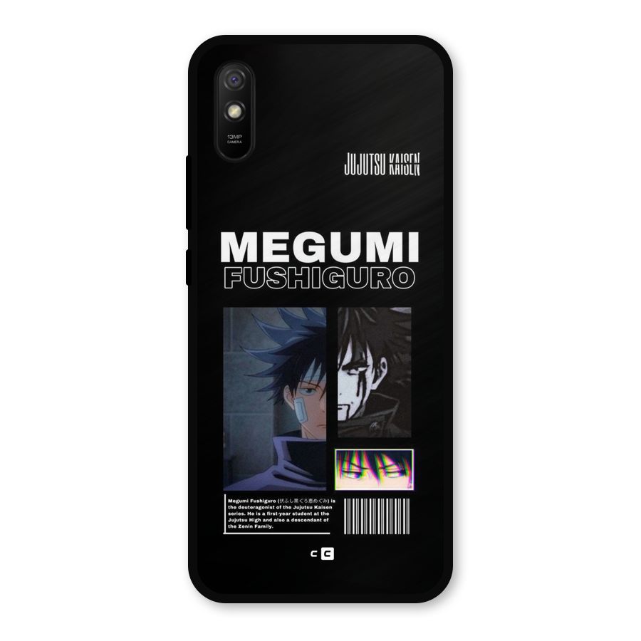 Megumi Fushiguro Metal Back Case for Redmi 9i