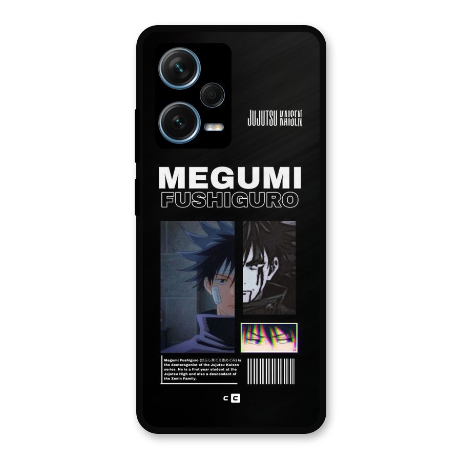 Megumi Fushiguro Metal Back Case for Redmi Note 12 Pro Plus 5G
