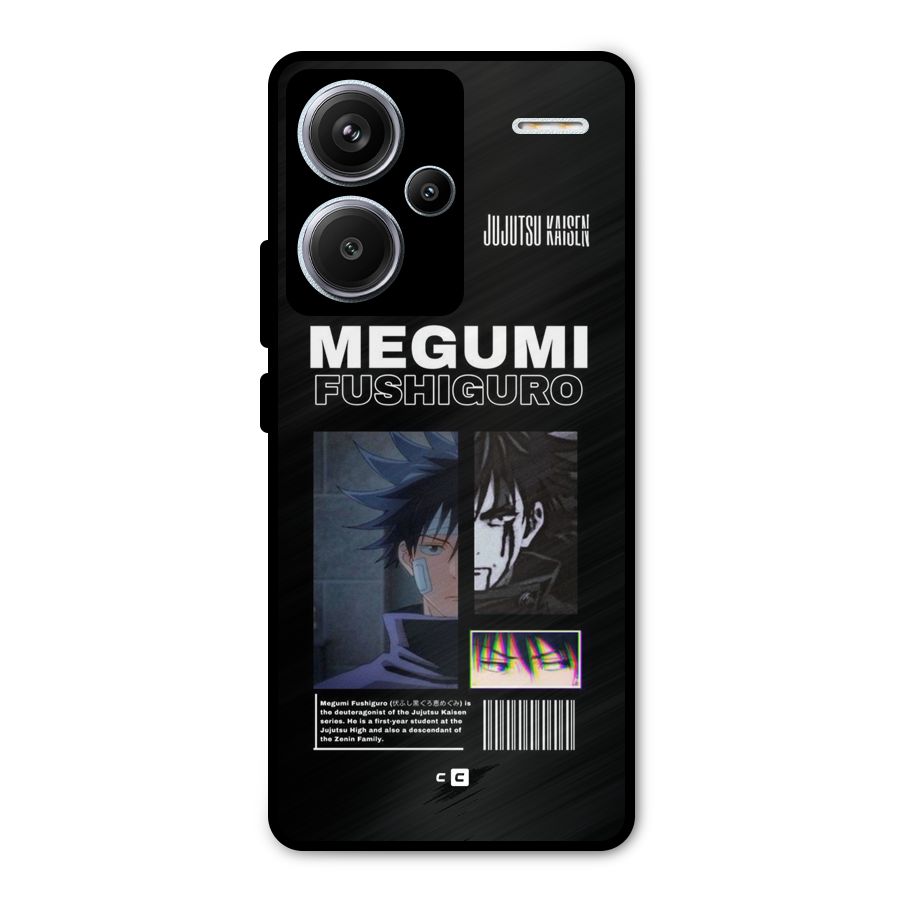 Megumi Fushiguro Metal Back Case for Redmi Note 13 Pro Plus