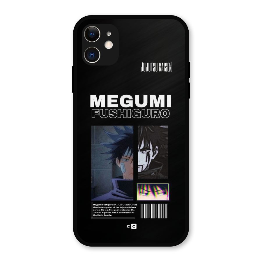 Megumi Fushiguro Metal Back Case for iPhone 11