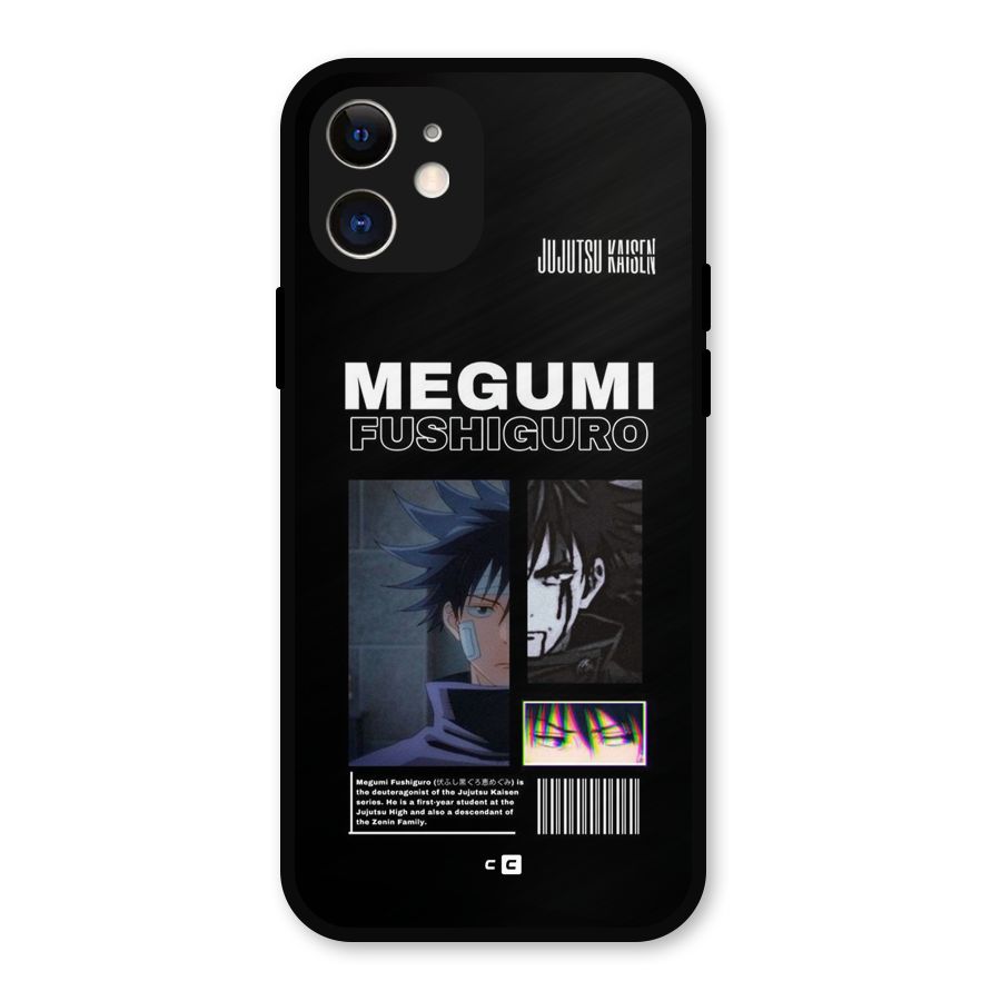 Megumi Fushiguro Metal Back Case for iPhone 12