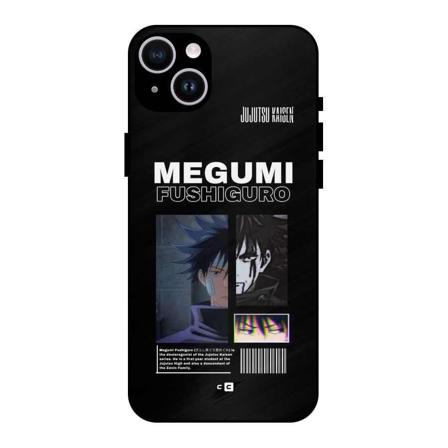 Megumi Fushiguro Metal Back Case for iPhone 14 Plus