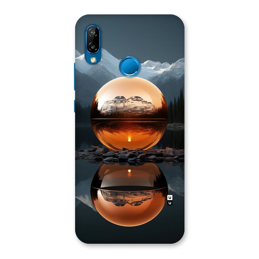 Metal Moon Back Case for Huawei P20 Lite