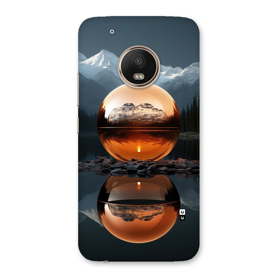 Metal Moon Back Case for Moto G5 Plus