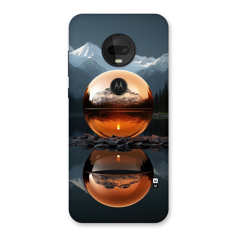 Metal Moon Back Case for Moto G7