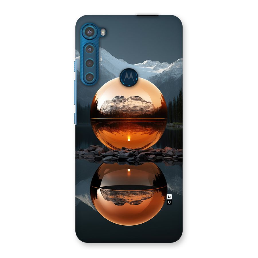 Metal Moon Back Case for Motorola One Fusion Plus