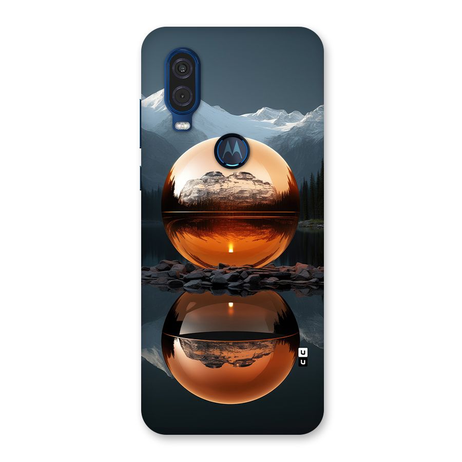 Metal Moon Back Case for Motorola One Vision