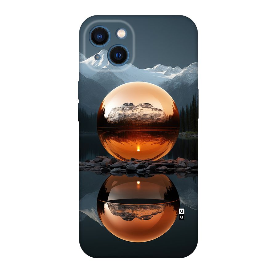 Metal Moon Back Case for iPhone 13