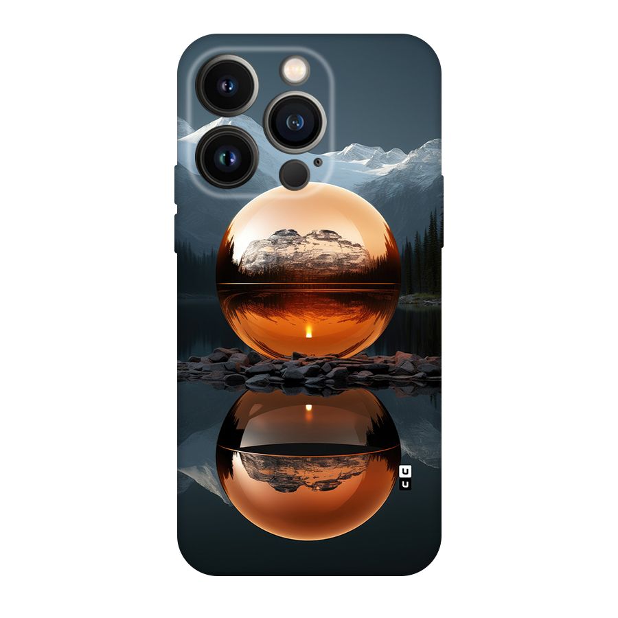 Metal Moon Back Case for iPhone 14 Pro
