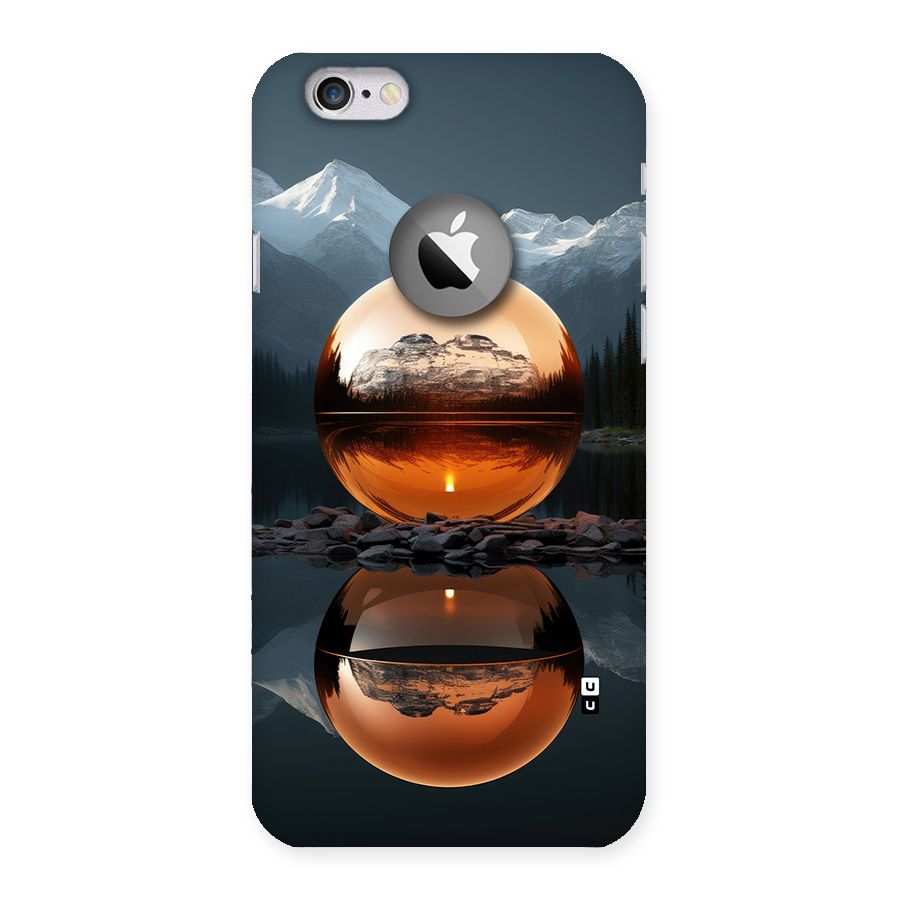 Metal Moon Back Case for iPhone 6 Logo Cut