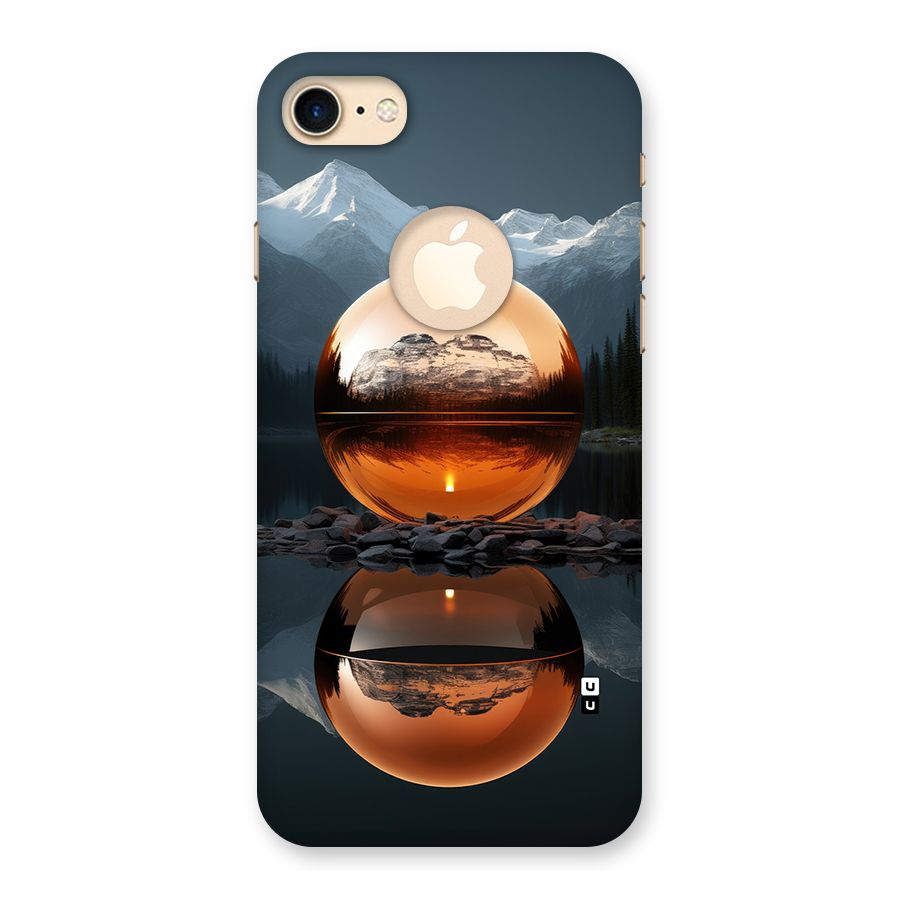 Metal Moon Back Case for iPhone 7 Logo Cut