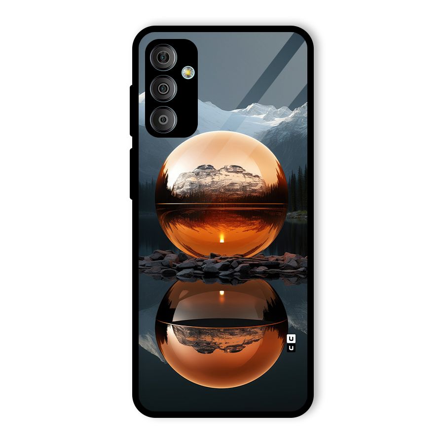 Metal Moon Glass Back Case for Galaxy F23
