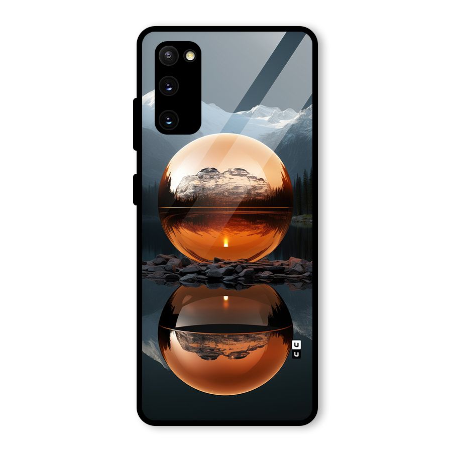 Metal Moon Glass Back Case for Galaxy S20 FE