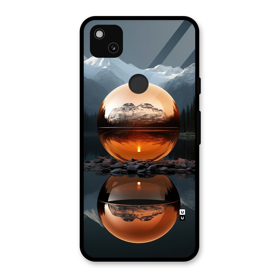 Metal Moon Glass Back Case for Google Pixel 4a