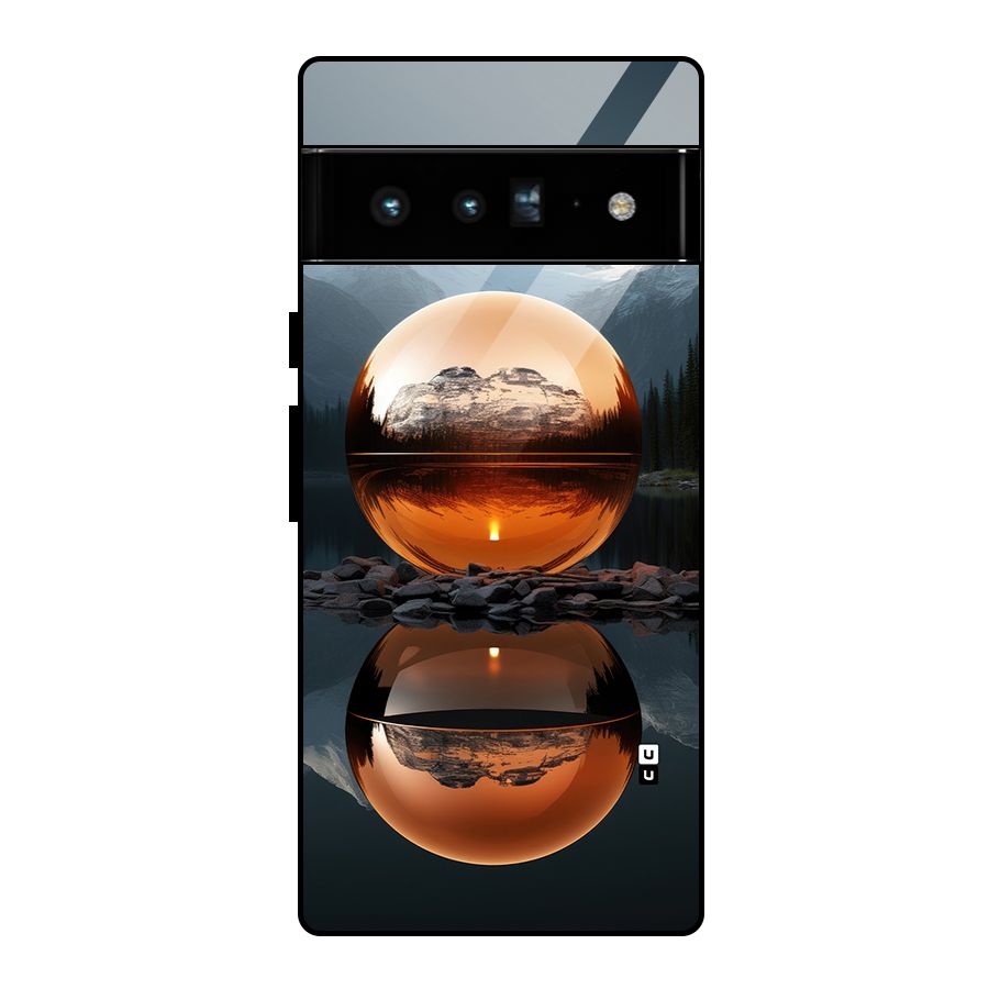 Metal Moon Glass Back Case for Google Pixel 6 Pro