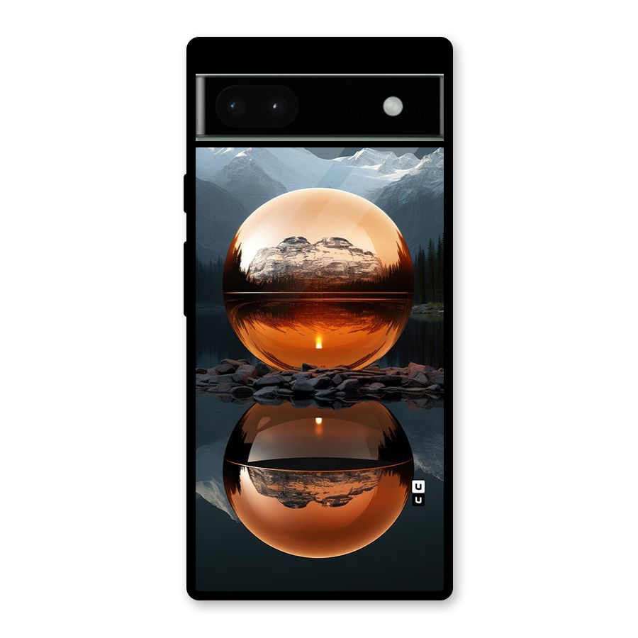 Metal Moon Glass Back Case for Google Pixel 6a