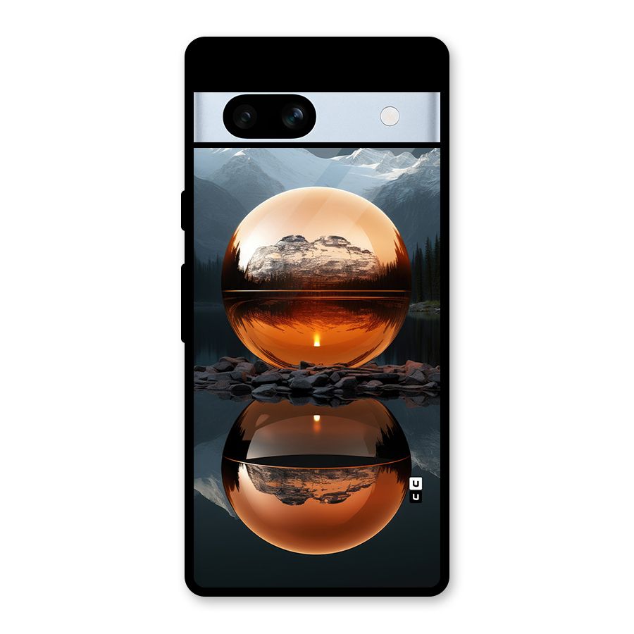 Metal Moon Glass Back Case for Google Pixel 7a