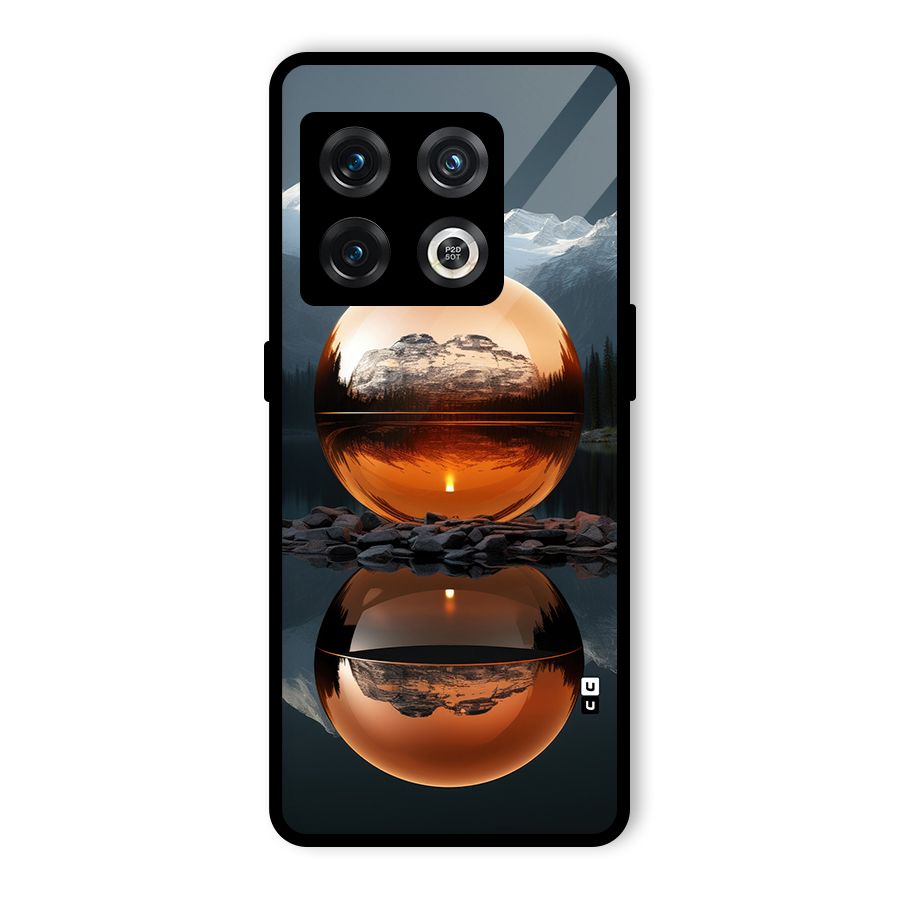 Metal Moon Glass Back Case for OnePlus 10 Pro 5G