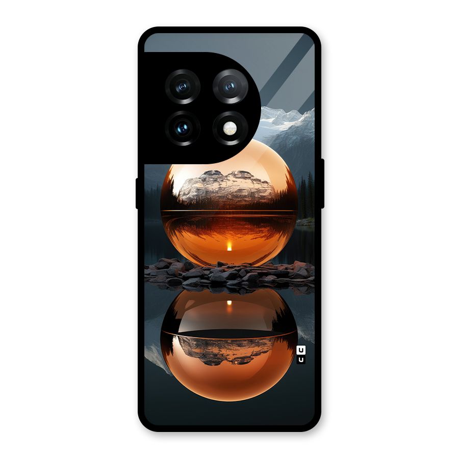 Metal Moon Glass Back Case for OnePlus 11