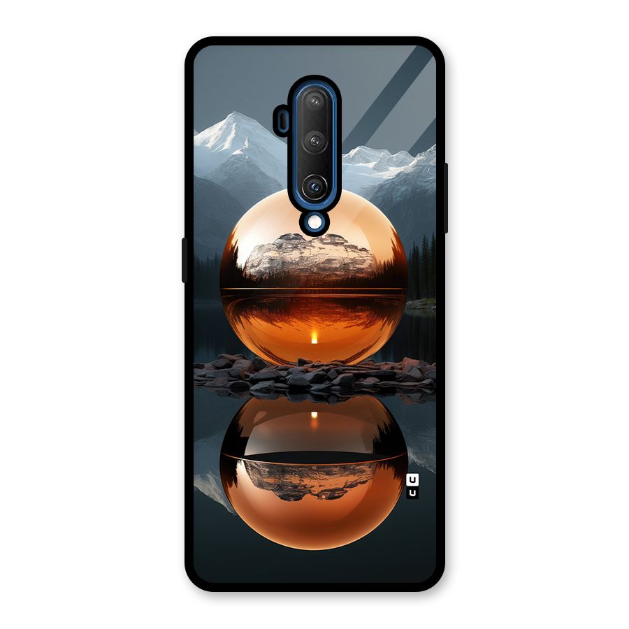 Metal Moon Glass Back Case for OnePlus 7T Pro