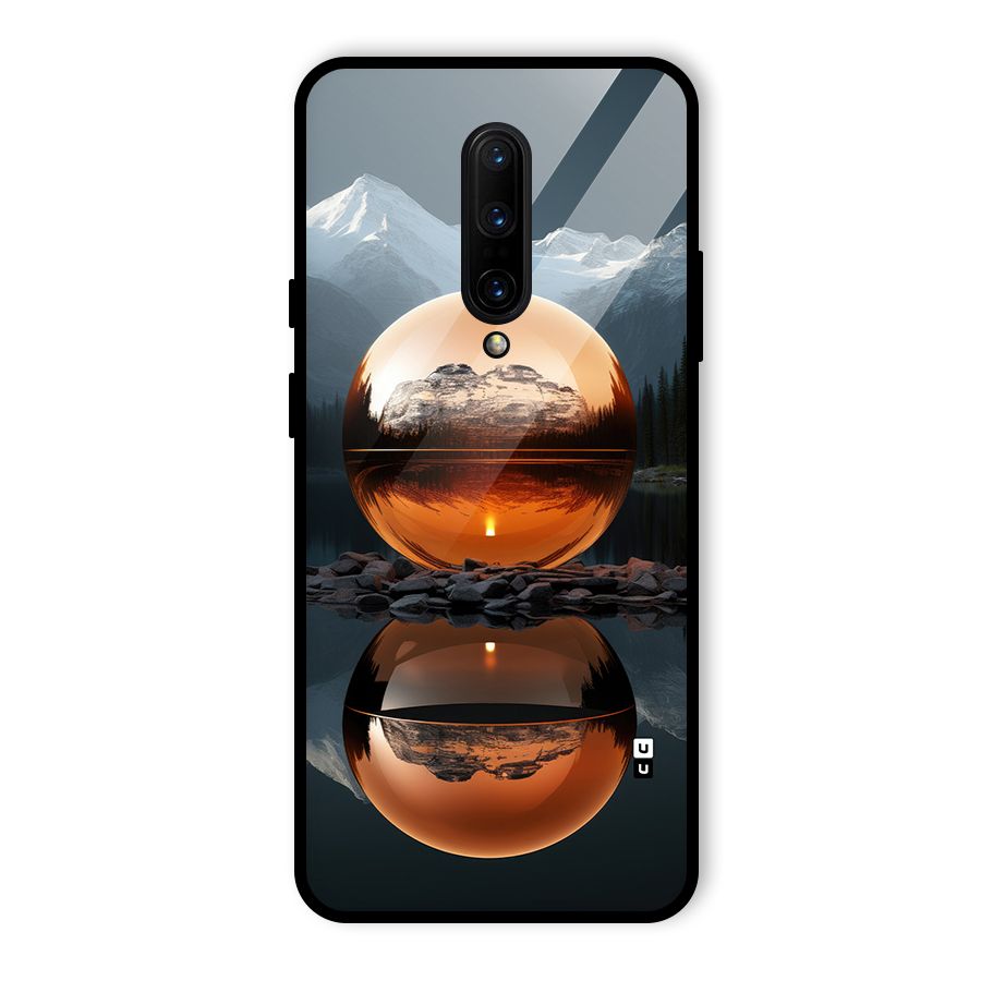 Metal Moon Glass Back Case for OnePlus 7 Pro