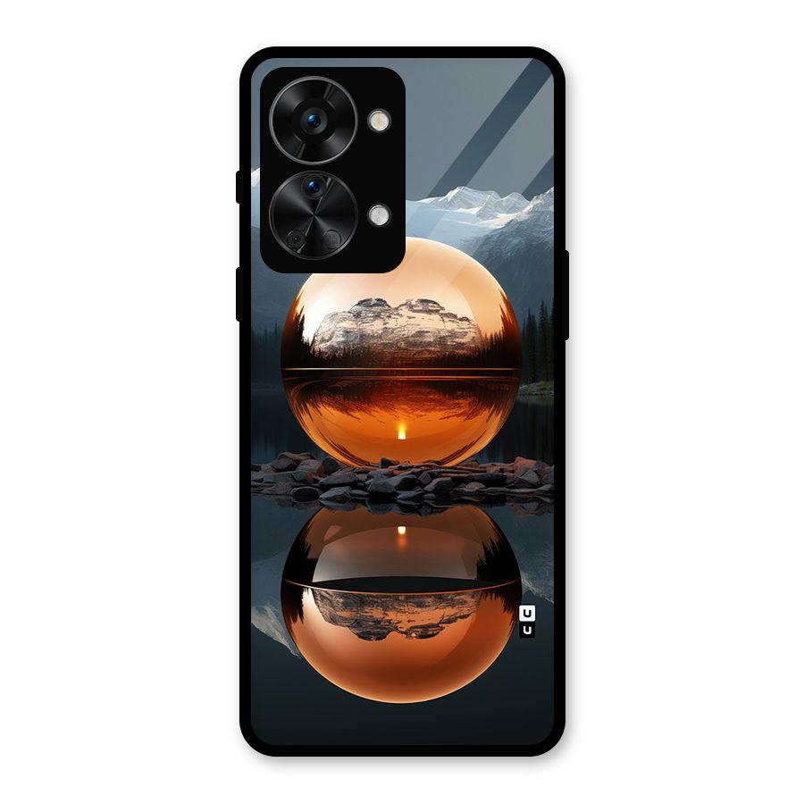 Metal Moon Glass Back Case for OnePlus Nord 2T