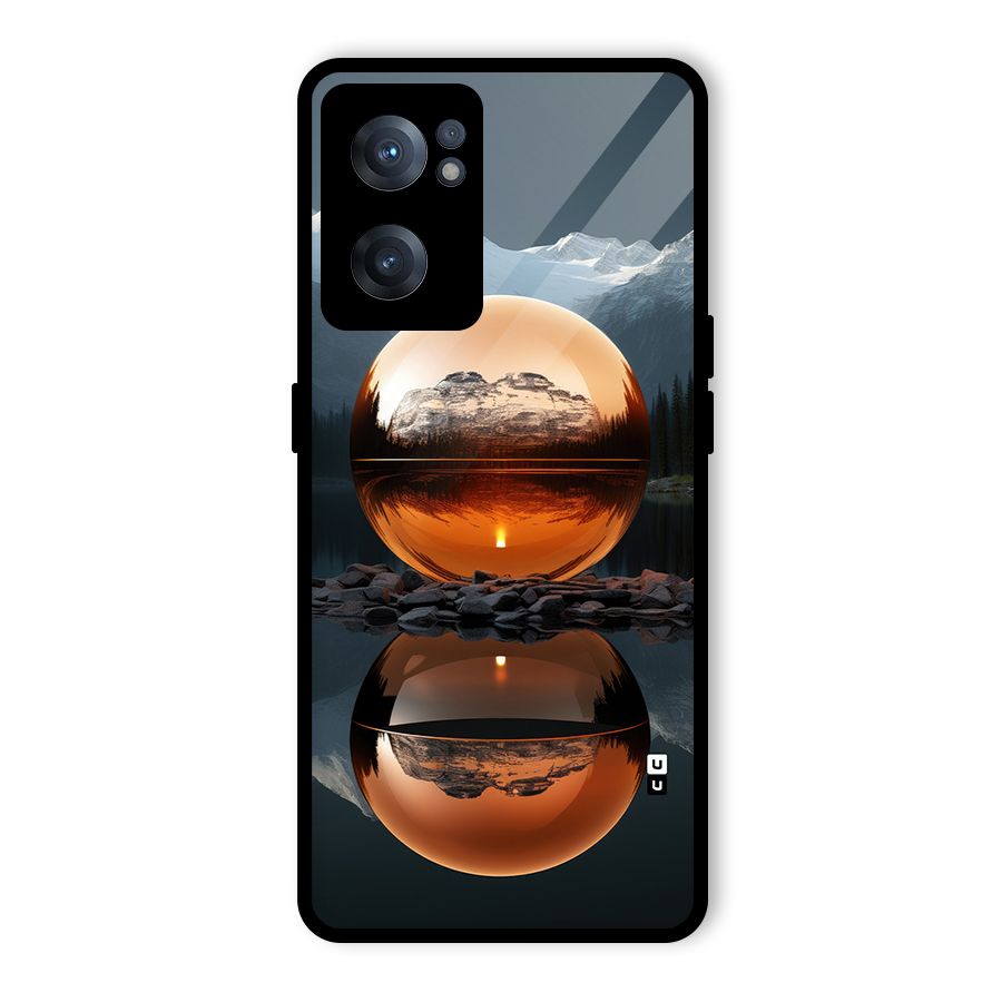 Metal Moon Glass Back Case for OnePlus Nord CE 2 5G