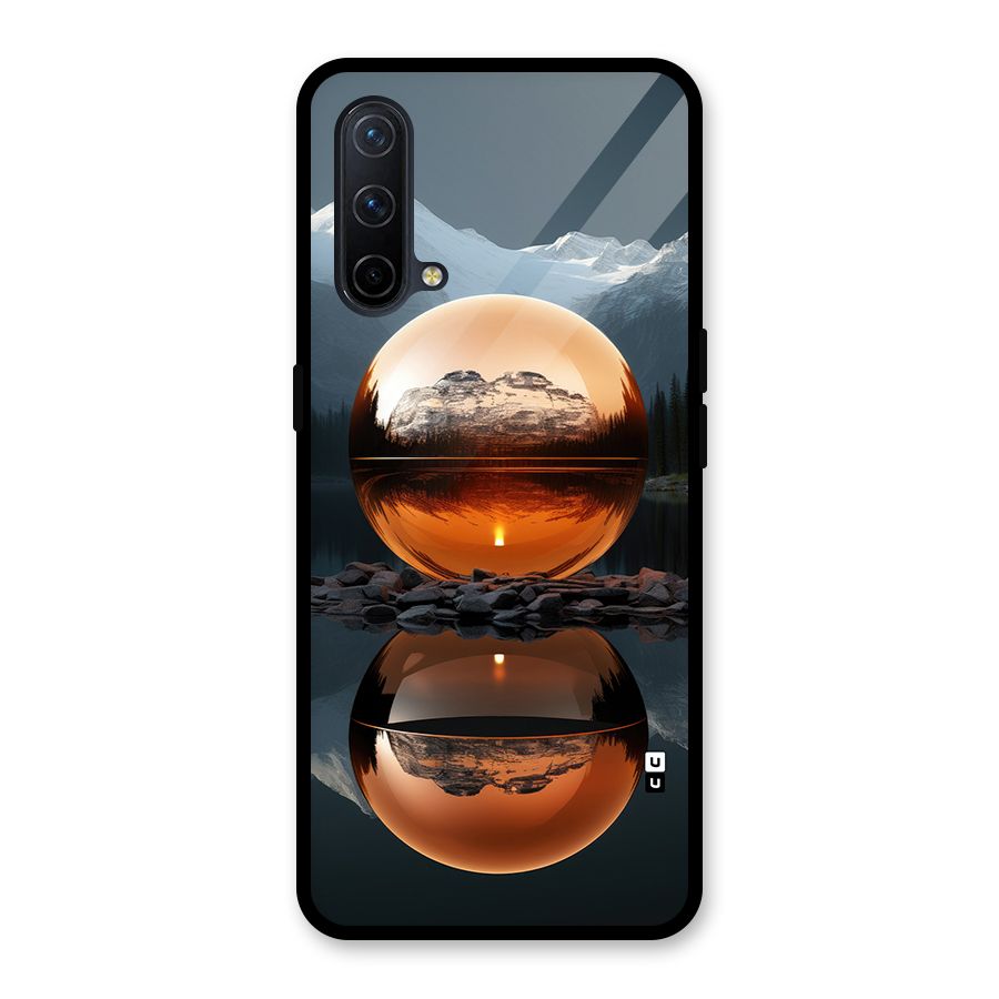 Metal Moon Glass Back Case for OnePlus Nord CE 5G