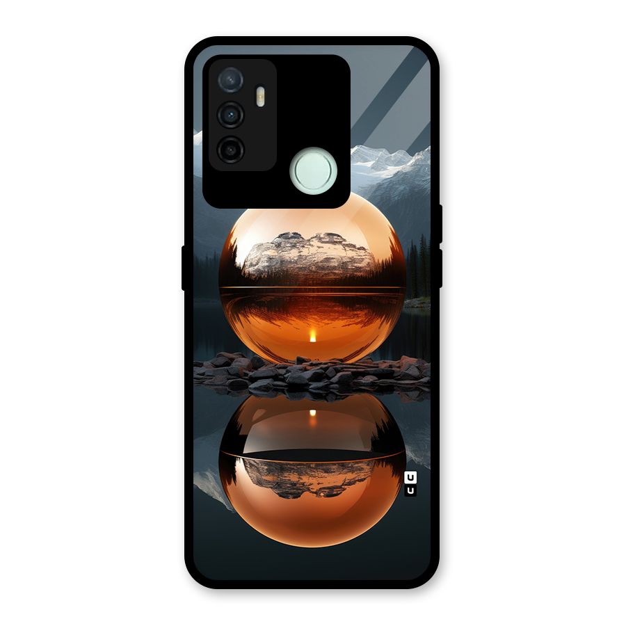 Metal Moon Glass Back Case for Oppo A53