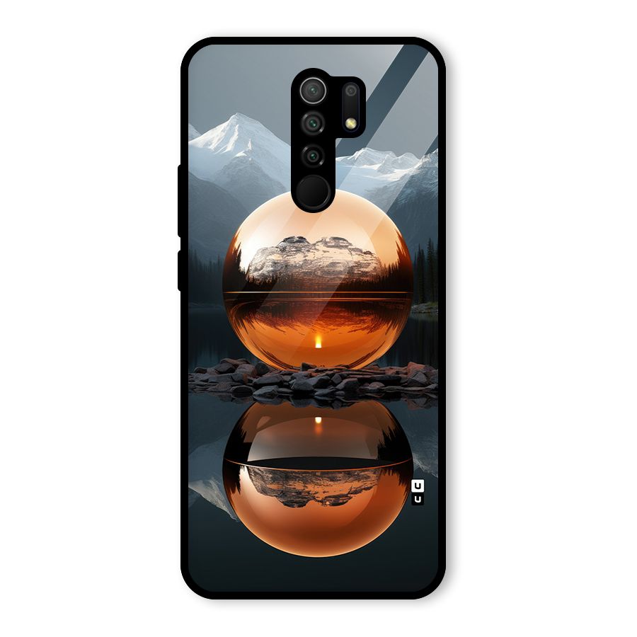 Metal Moon Glass Back Case for Poco M2