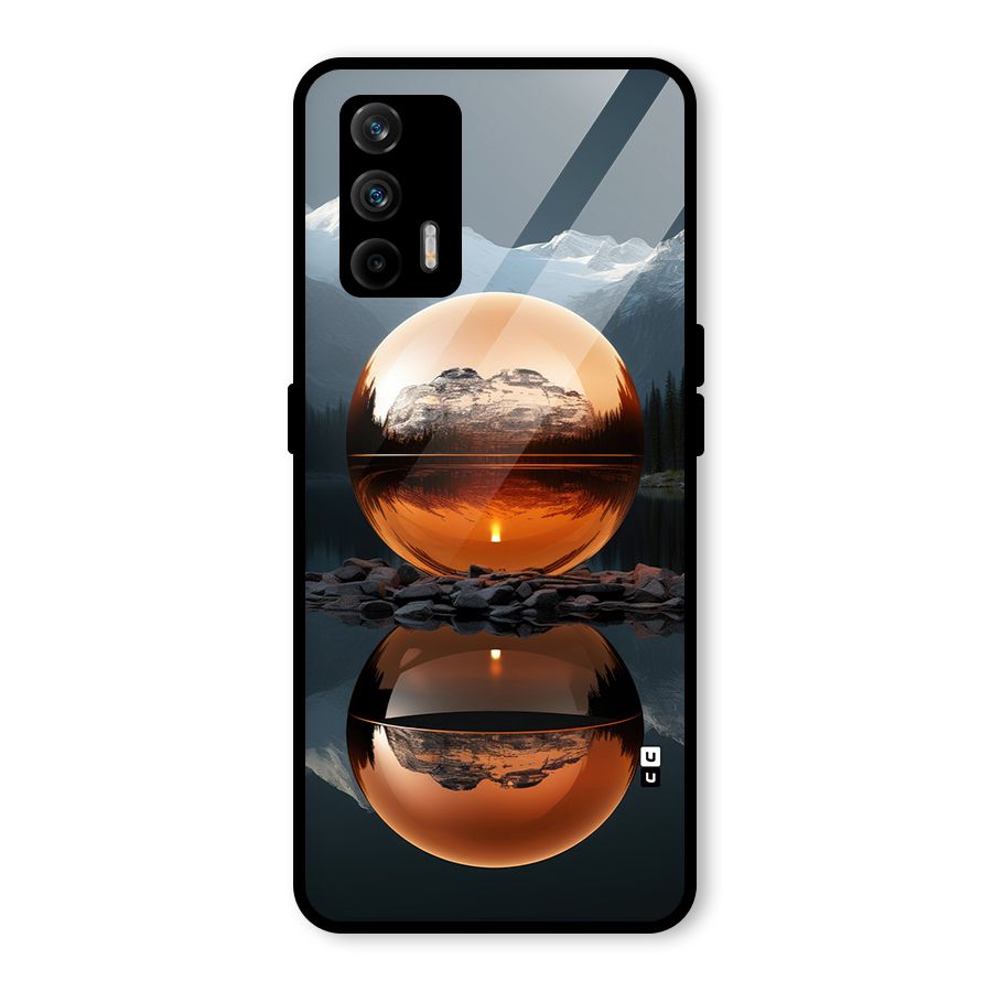Metal Moon Glass Back Case for Realme GT 5G