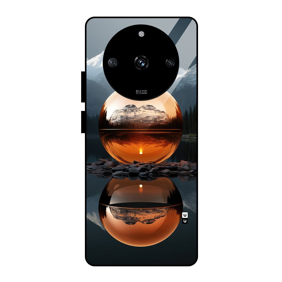 Metal Moon Glass Back Case for Realme Narzo 60 5G