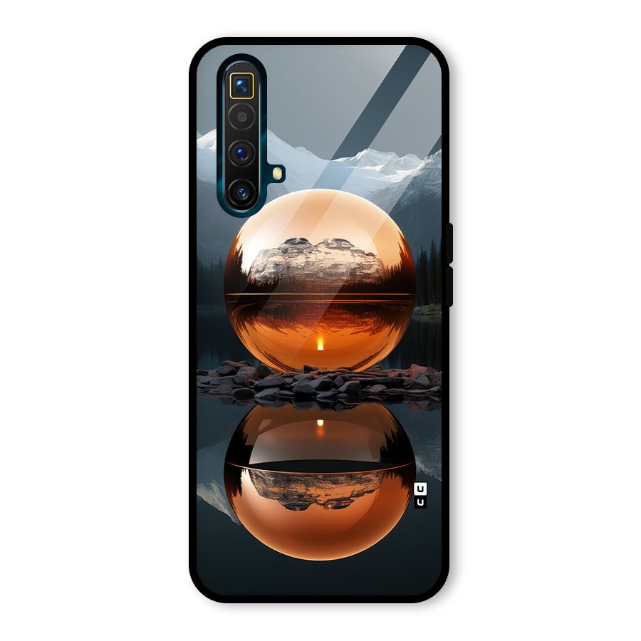 Metal Moon Glass Back Case for Realme X3