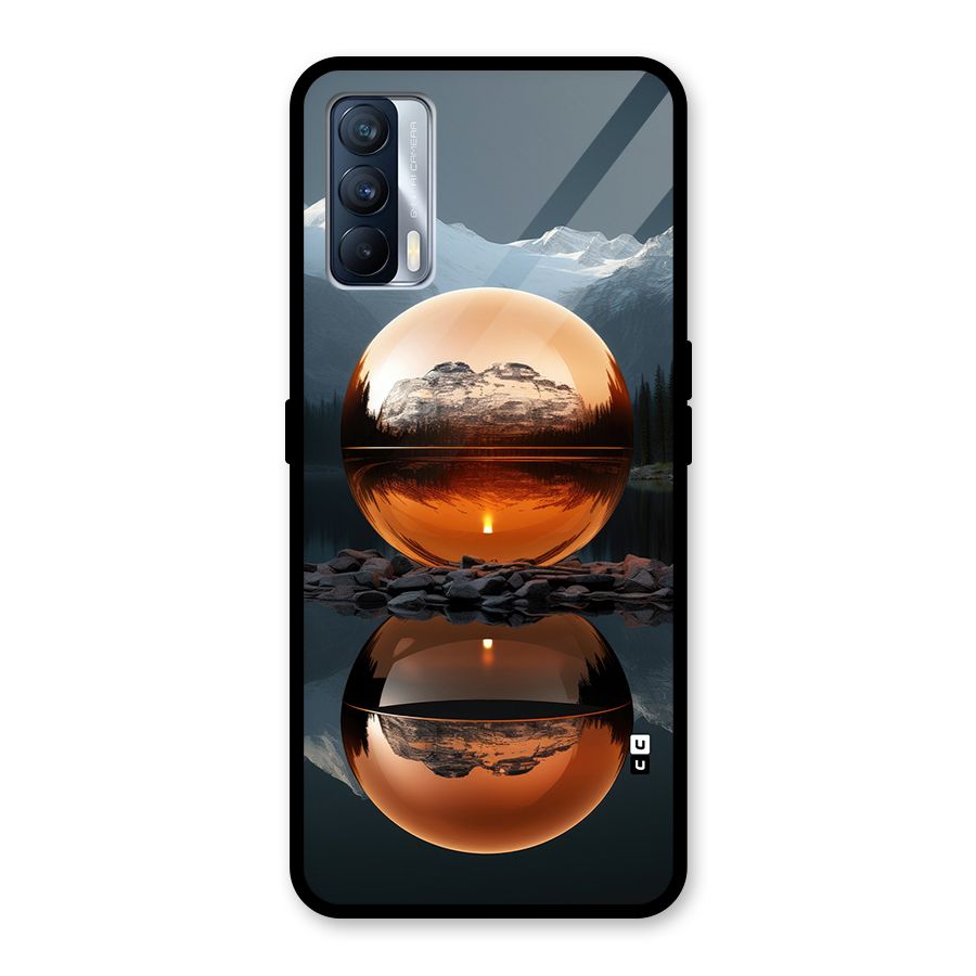 Metal Moon Glass Back Case for Realme X7
