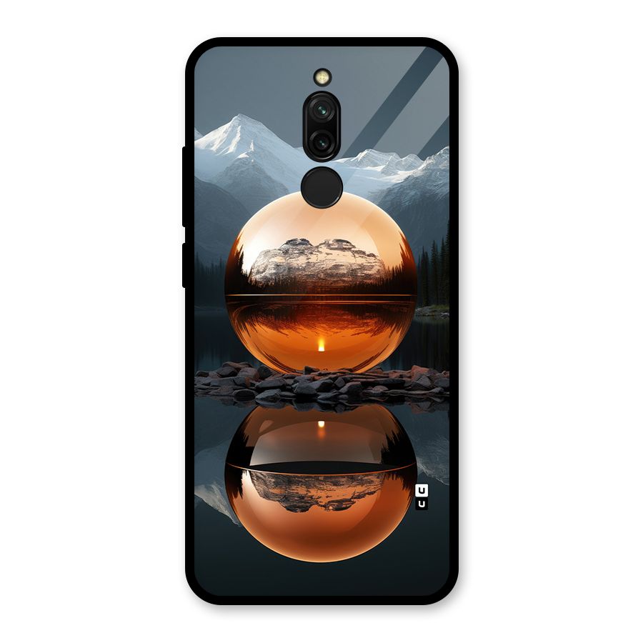 Metal Moon Glass Back Case for Redmi 8