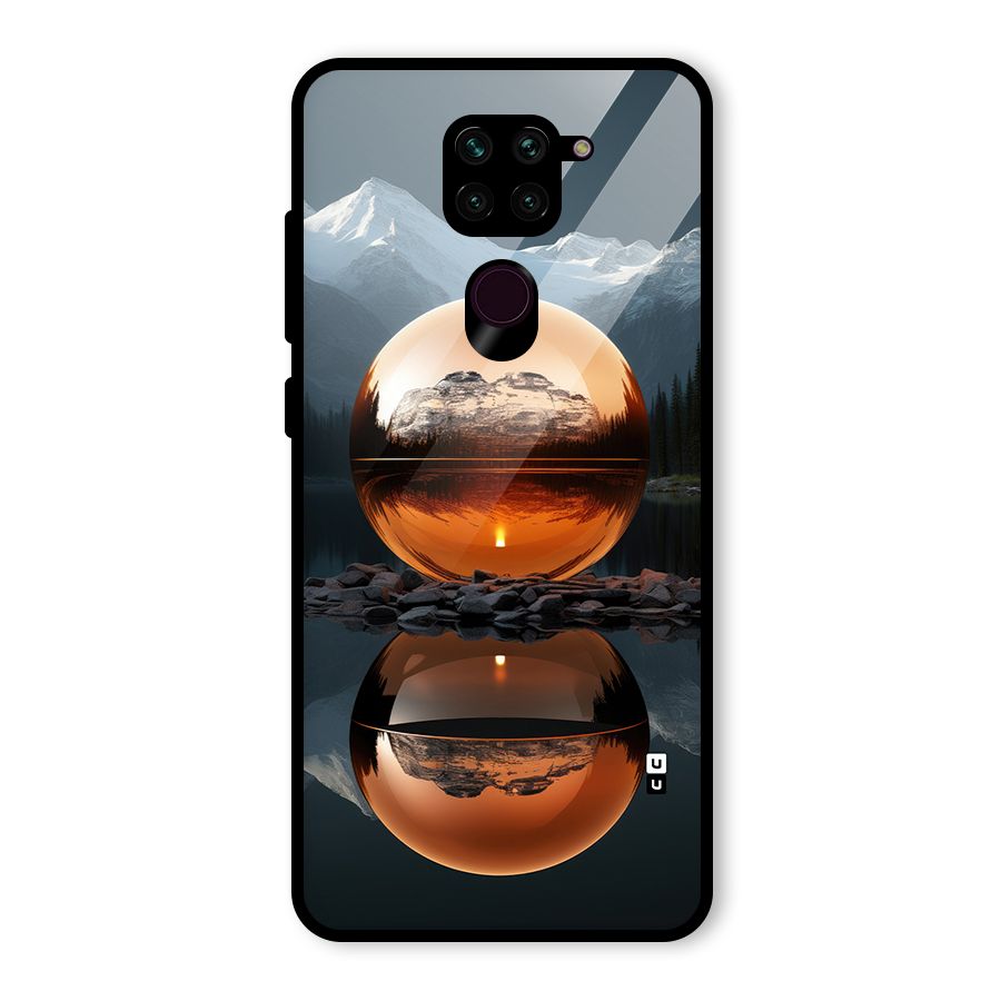 Metal Moon Glass Back Case for Redmi Note 9