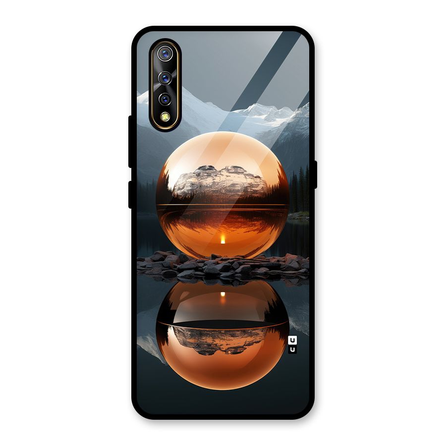 Metal Moon Glass Back Case for Vivo S1