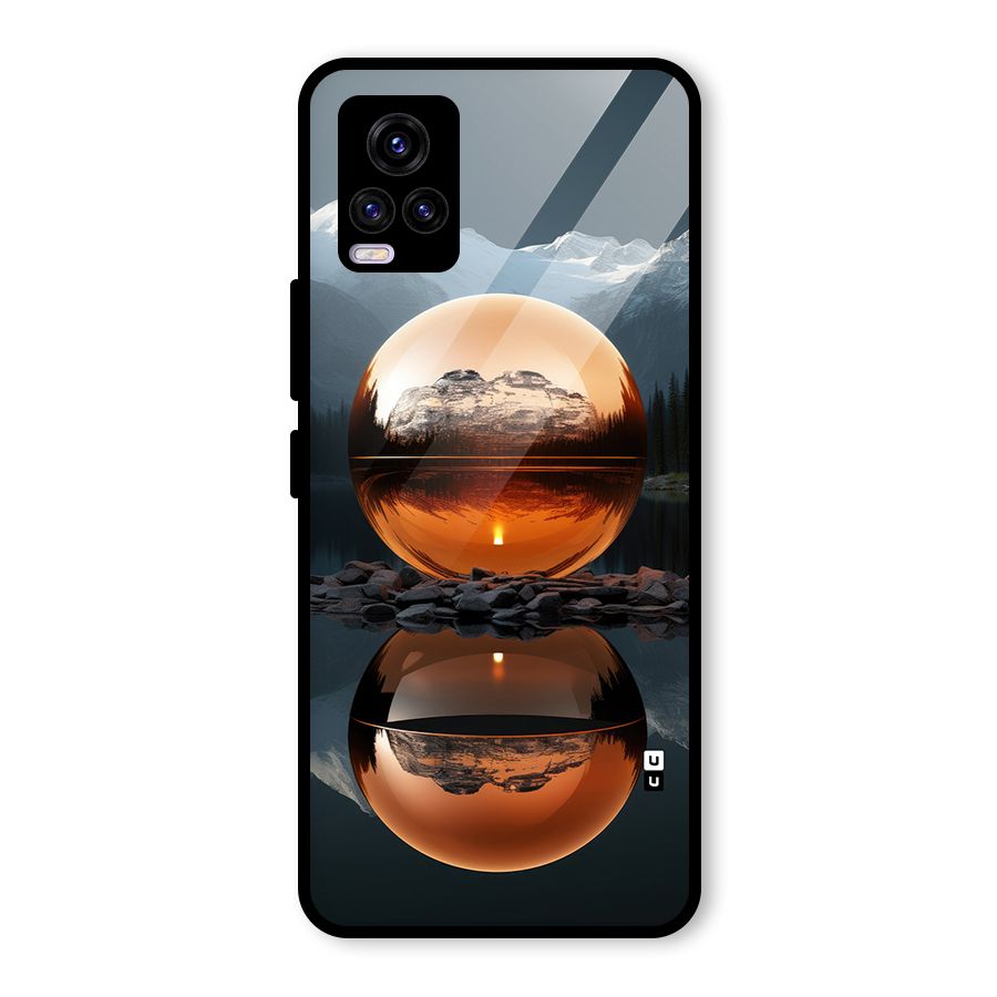 Metal Moon Glass Back Case for Vivo V20