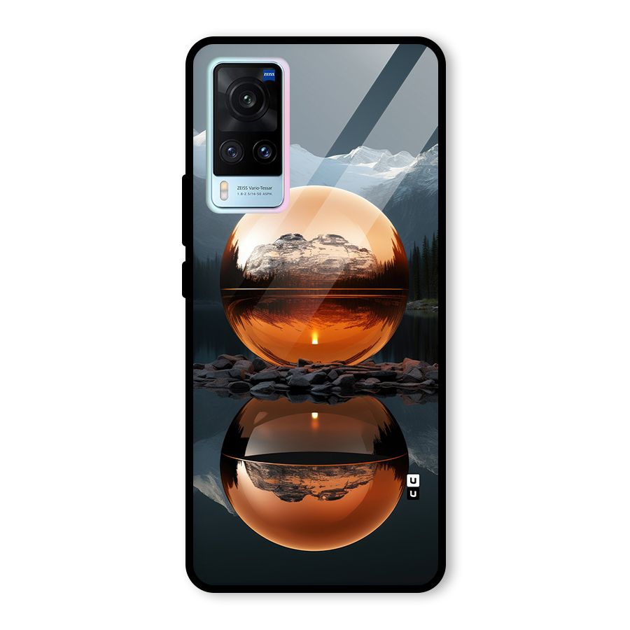 Metal Moon Glass Back Case for Vivo X60