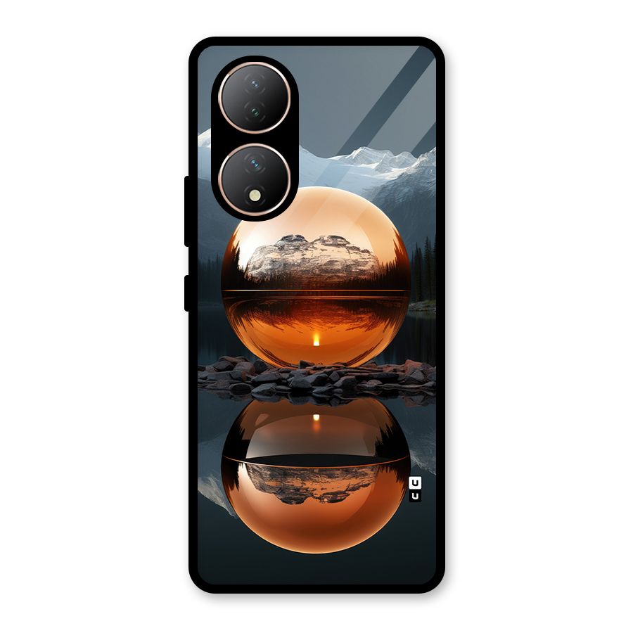 Metal Moon Glass Back Case for Vivo Y100A