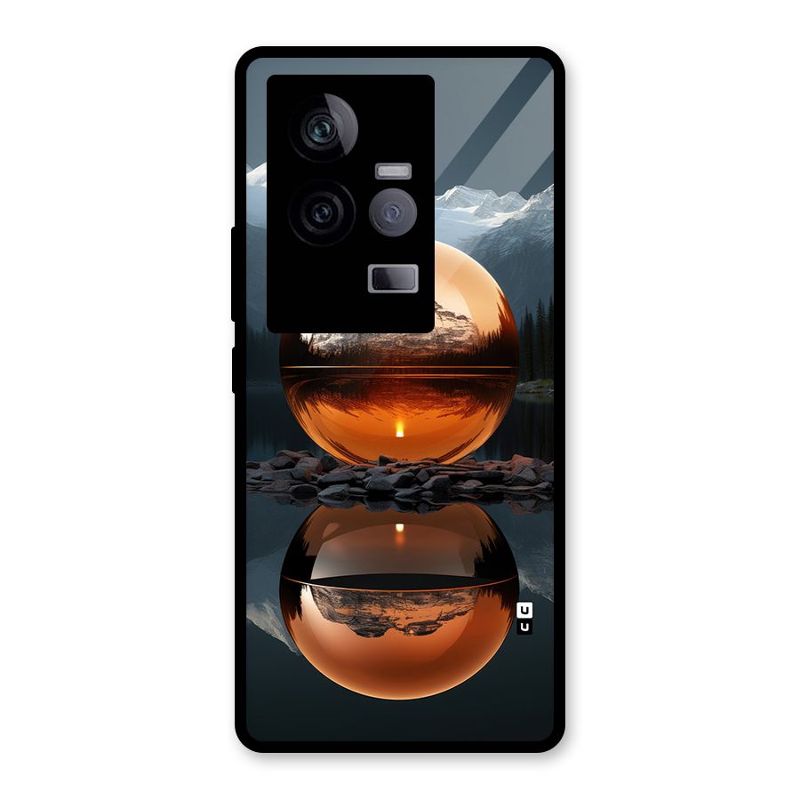 Metal Moon Glass Back Case for Vivo iQOO 11 5G