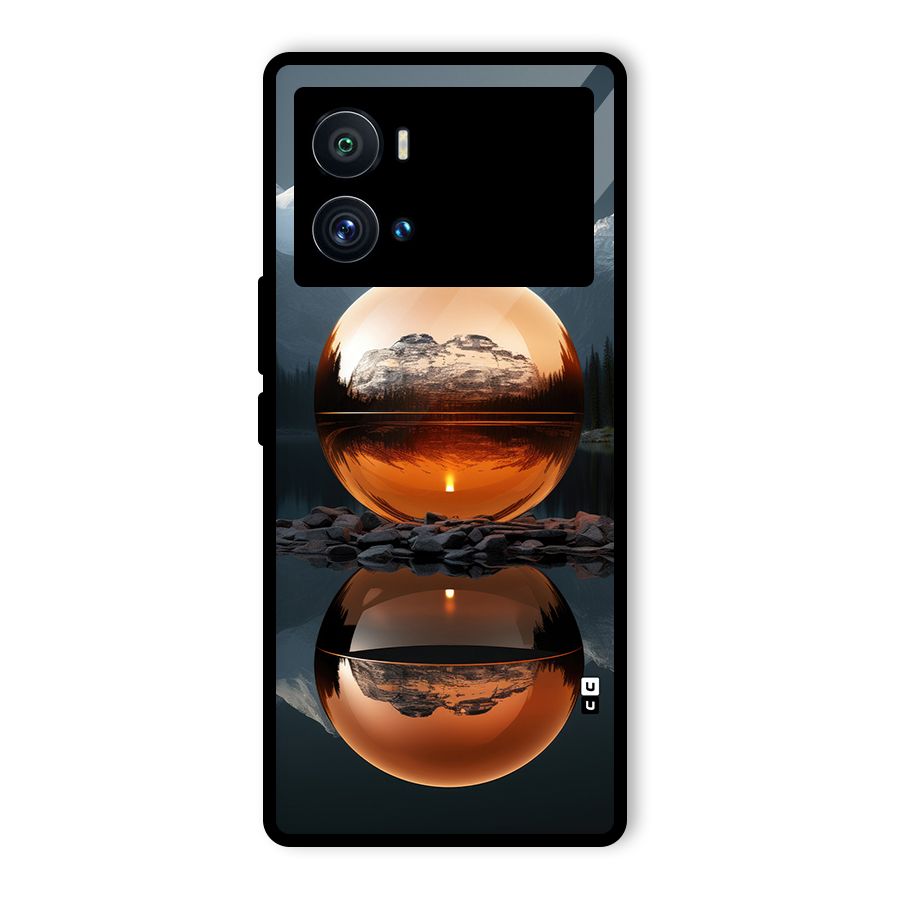 Metal Moon Glass Back Case for Vivo iQOO 9 Pro