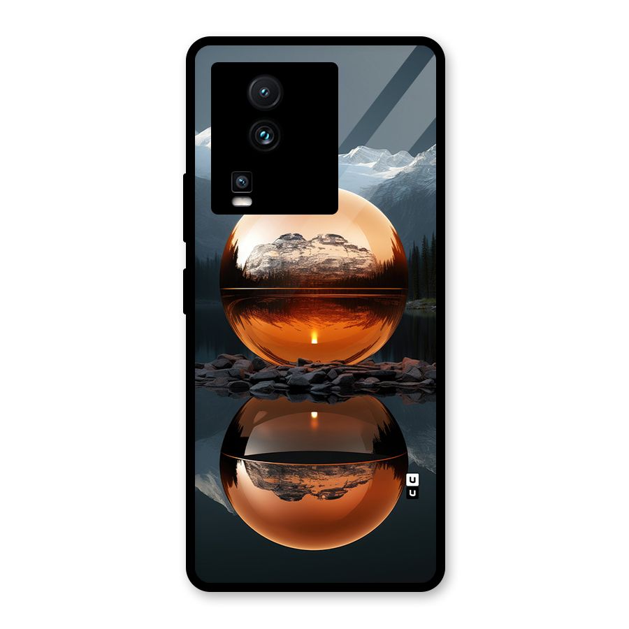 Metal Moon Glass Back Case for Vivo iQOO Neo 7 Pro
