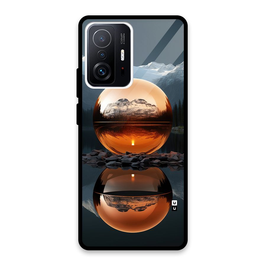 Metal Moon Glass Back Case for Xiaomi 11T Pro