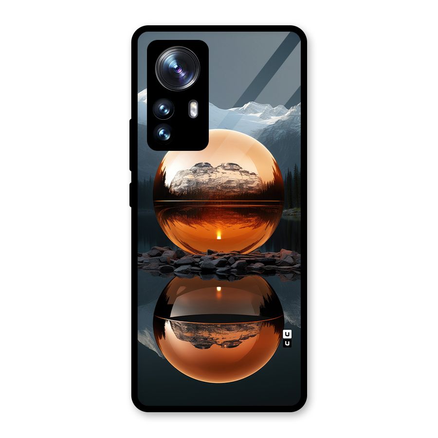 Metal Moon Glass Back Case for Xiaomi 12 Pro