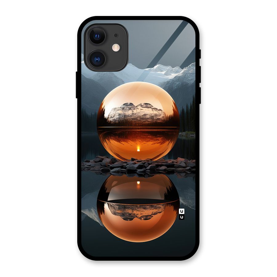Metal Moon Glass Back Case for iPhone 11