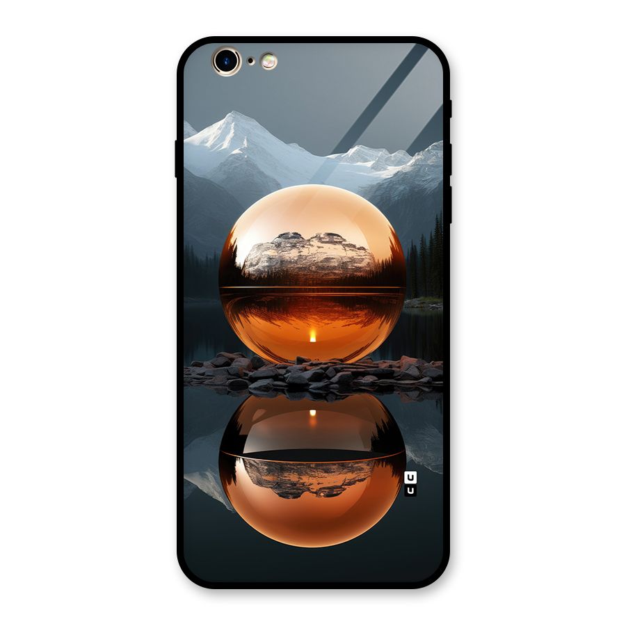 Metal Moon Glass Back Case for iPhone 6 Plus 6S Plus