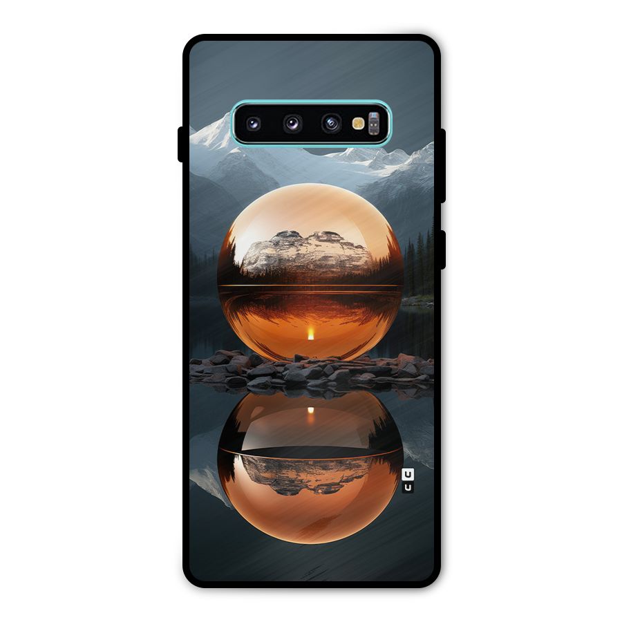 Metal Moon Metal Back Case for Galaxy S10 Plus