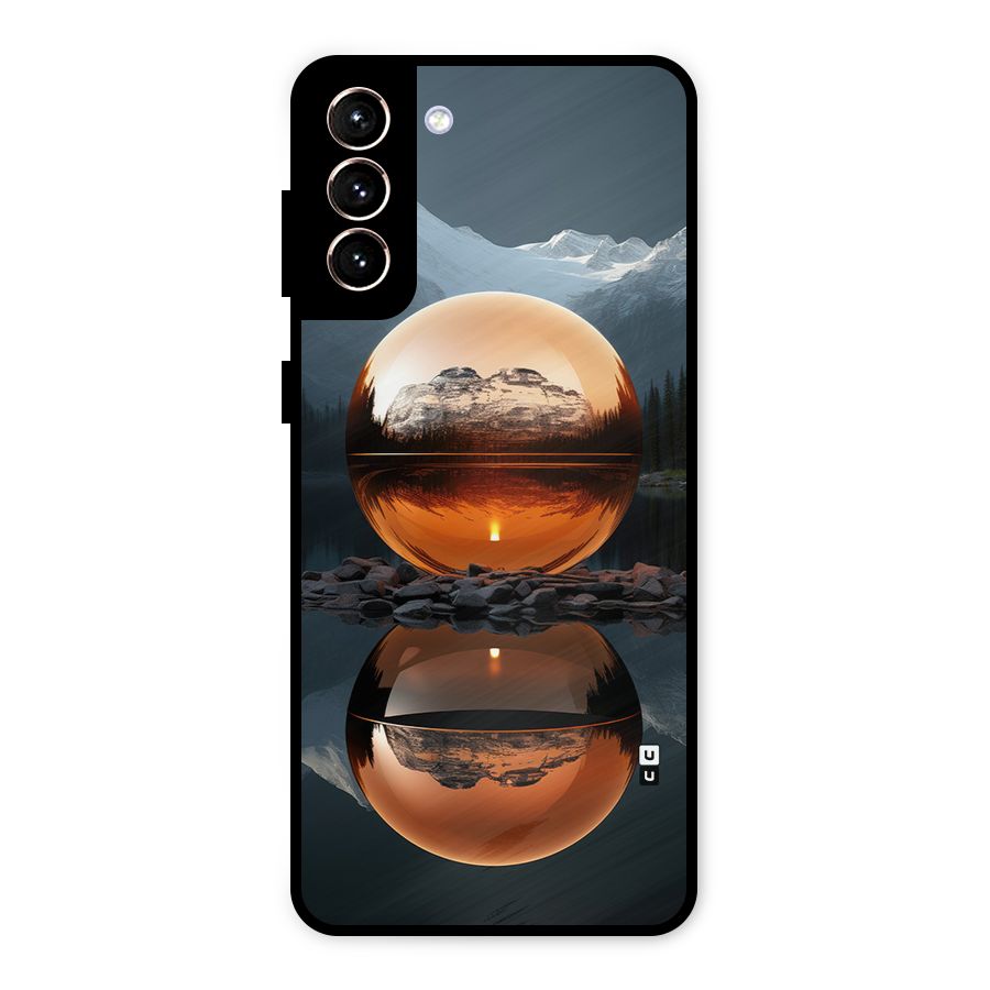 Metal Moon Metal Back Case for Galaxy S21 Plus